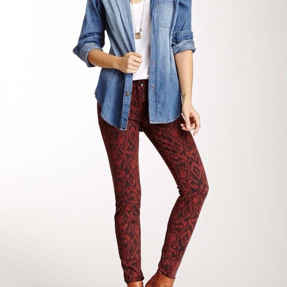 SOLD!!!! Level 99 patterned jean - Picture 1 of 1