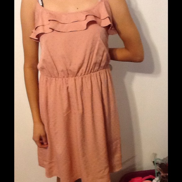 Lauren Conrad- peach color dress