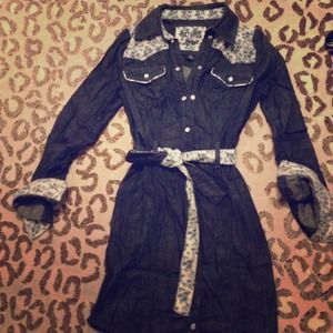 Guess Denim dress with little flowers