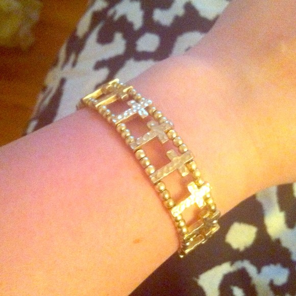 Elastic Band cross bracelet