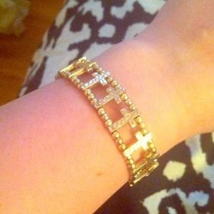 Elastic Band cross bracelet