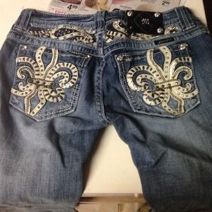 Miss me jeans, medium wash & boot cut