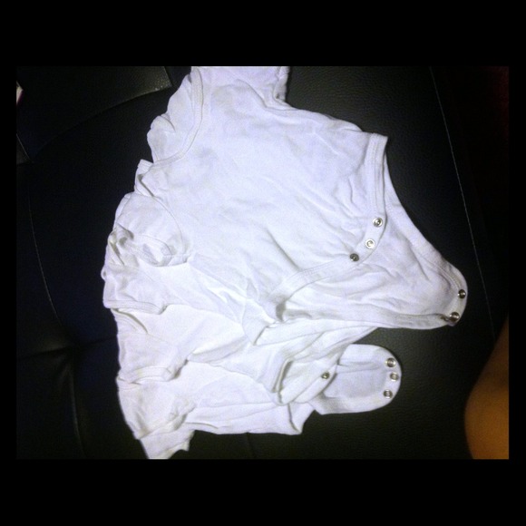 Sold 5 plane white onsies
