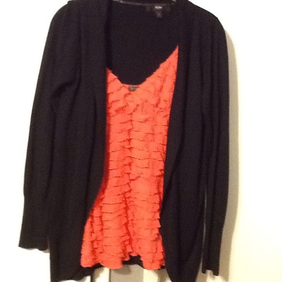 ❌❌SOLD ❌❌Orange ruffle cami - Picture 1 of 2