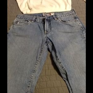 Extra low waist, c boot cut jeans