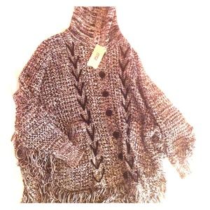 Sweater poncho