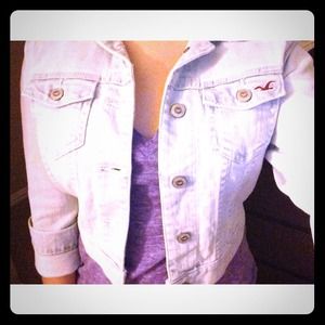 Hollister light washed jean jacket
