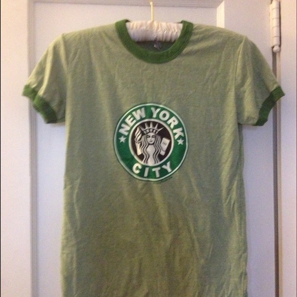 SOLD. NWOT Starbucks style NYC shirt - Picture 2 of 2