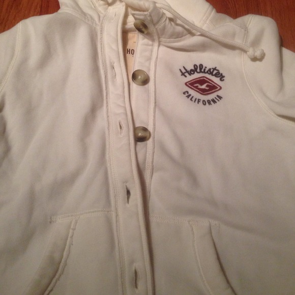 ♥️SOLD♥️Hollister button up sweatshirt