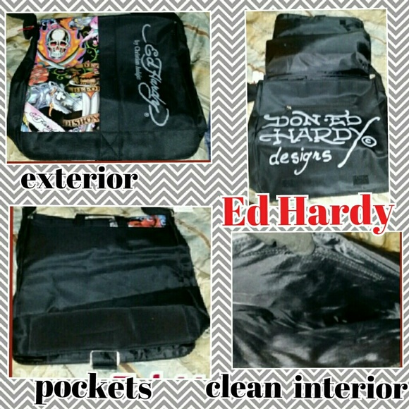New ED HARDY Laptop/ Messenger Bag - Picture 1 of 2