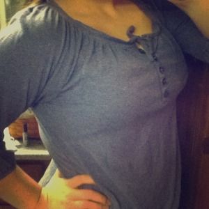 Purple and Grey Striped shirt