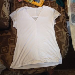 Inc white close fitting t shirt. Medium size!