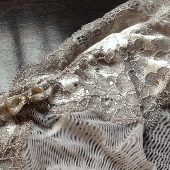 Victoria's Secret cheeky panties w/ rhinestones