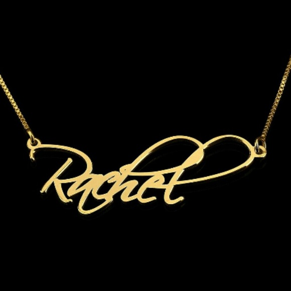 24K Gold Plated Script Name Necklace
