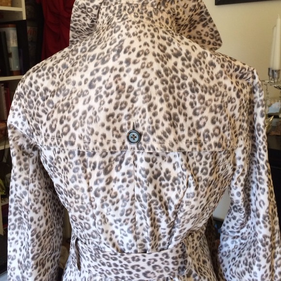 ReservedBanana republic mad men leopard trenchcoat - Picture 3 of 3