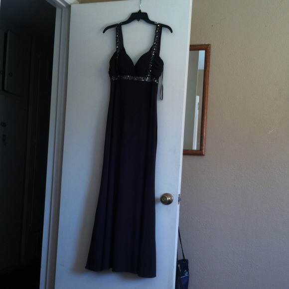 Long black formal dress:)