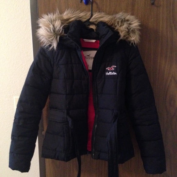 Hollister dark blue coat