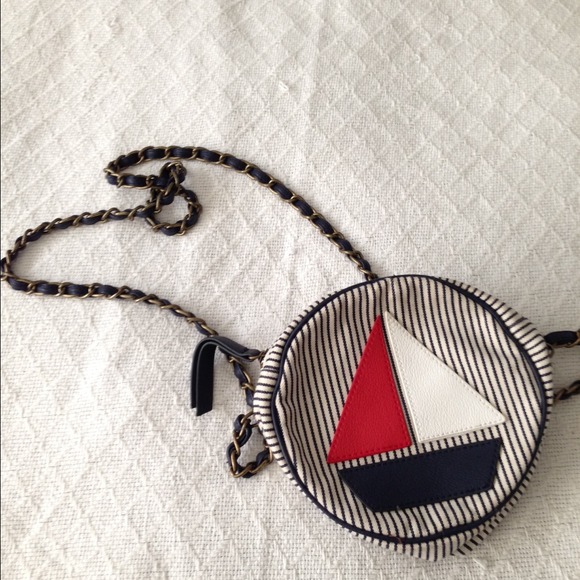 SOLD****Nautical cross body bag