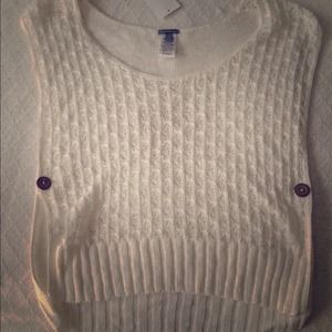 SOLD****Cropped knit top