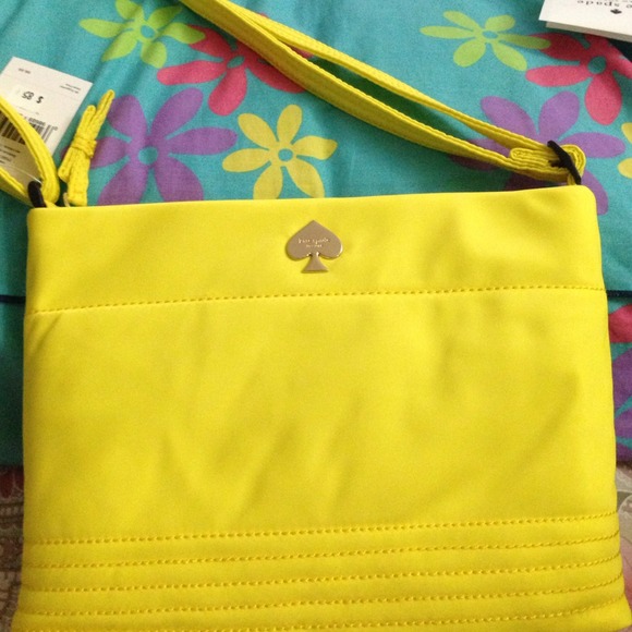 Trade !!Kate spade yellow cross body bag
