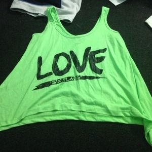 Green sixflags tank top!