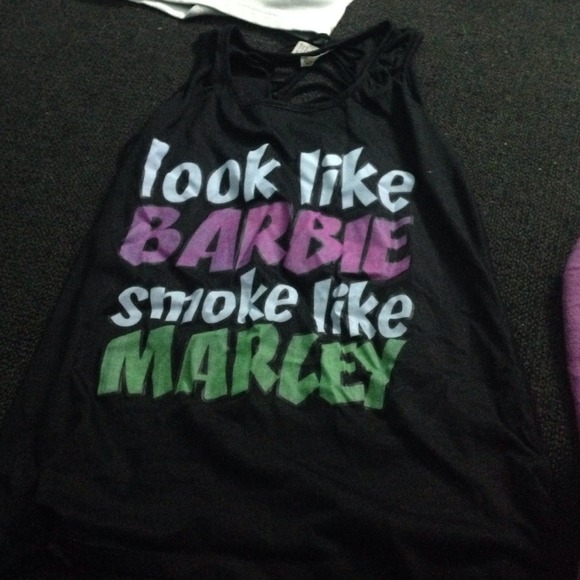 Black tank top