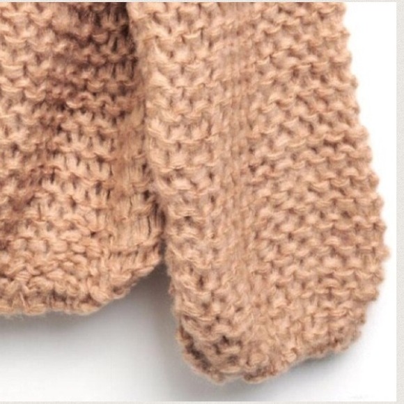 Sold out!!Cappuccino off the shoulder knitted top - Picture 3 of 4