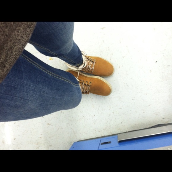 Cream top timberlands