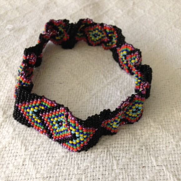 SOLD****Beaded Aztec Headband