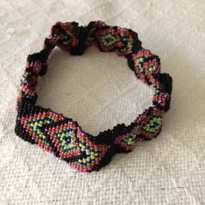 SOLD****Beaded Aztec Headband