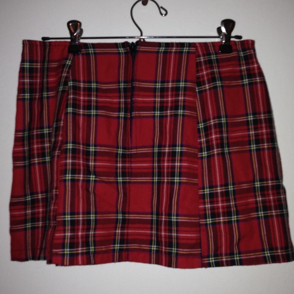 SOLD VTG Lip Service Punk Safety Pin Mini Skirt M - Picture 3 of 3