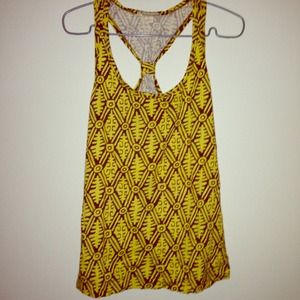 🔵🆕 Forever 21 African Tribal Racerback Tank