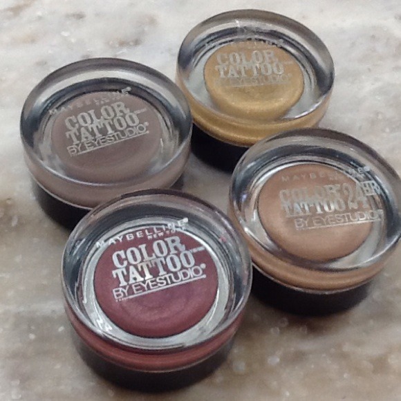 Color Tattoo cream shadow pots: click for swatches