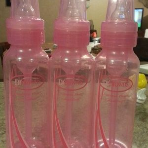 Reserved 3 doctor Brown's pink bottles