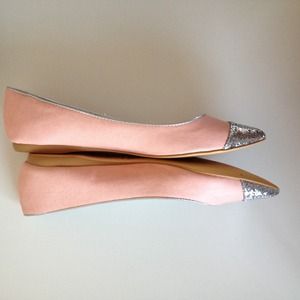 Shoes - Pink - Silver Sparkle Flats Shoes - Pink - Silver Sparkle Flats