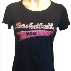 Bella combed cotton basketball mom shirt