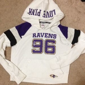 Victoria's Secret PINK Ravens cropped hoodie