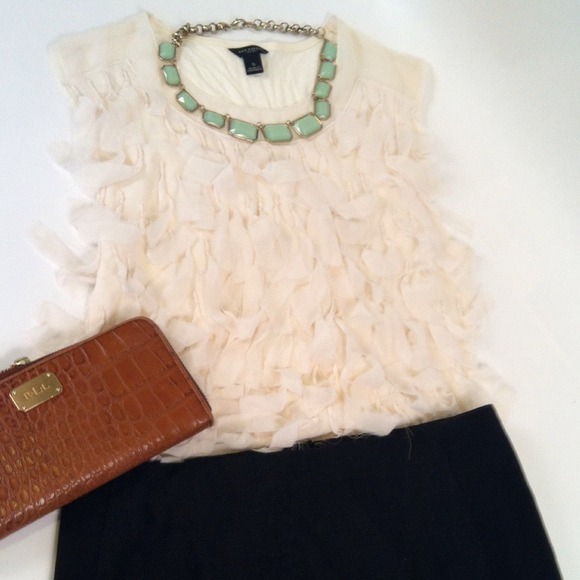 Ann Taylor flirty fringe top