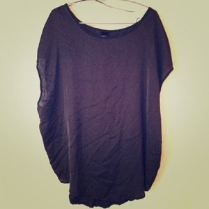 🔵 H&M Silky Stingray Tunic Top Dress XS S M