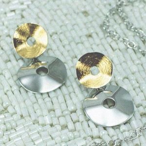 24K and Sterling Silver Earrings