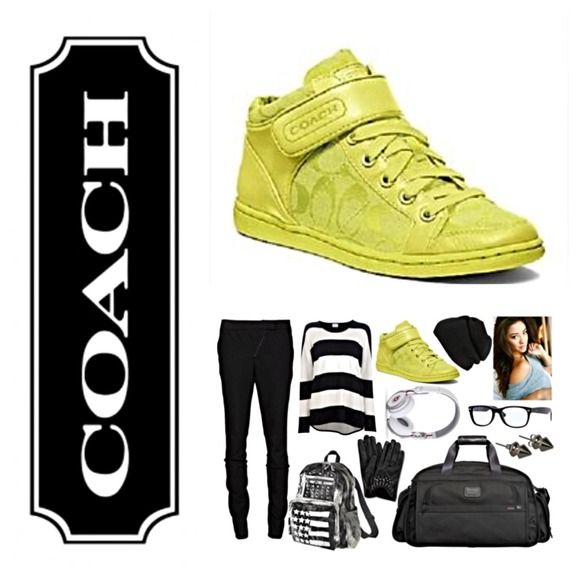 💙💗💗 Coach Neon Zoey Hi Tops 💗💗💙