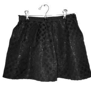 🎆 F21 Sparkly Polka Dot Skater Mini Skirt XS