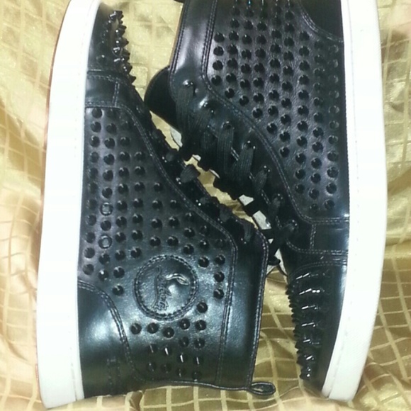 Mens Christian Louboutin studded sneakers