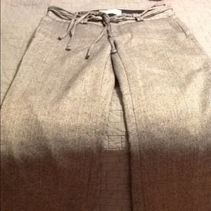 Gray boot cut slacks