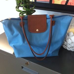 Longchamp le pliage large blue