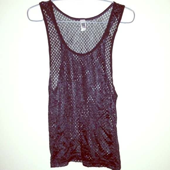 SOLD American Apparel Racer Back Mesh Tank Top - Picture 1 of 3