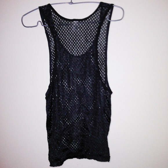 SOLD American Apparel Racer Back Mesh Tank Top - Picture 2 of 3