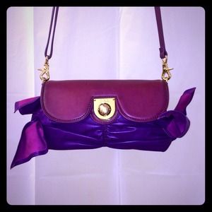 Z Spoke by Zac Posen Purple Shoulder Leather Bag