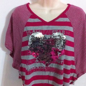 Multi color butterfly shirt