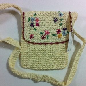Small straw purse